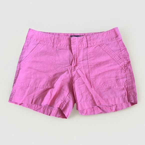 Banana Republic Pants - Banana Republic Women's Size 2 Pink Linen Cotton Blend Chino Casual 4" Shorts